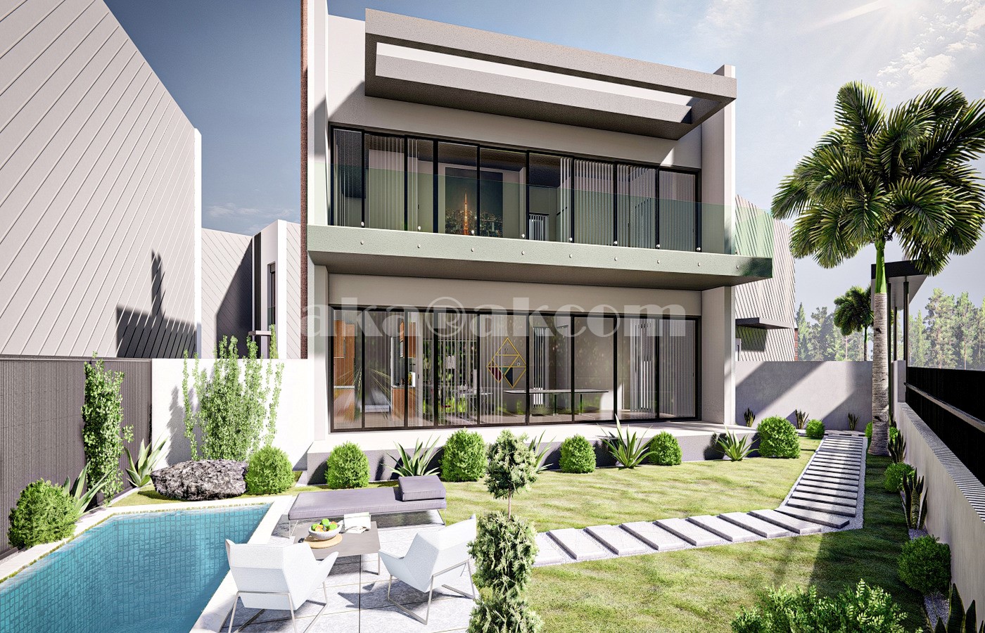 Villas within complex in Dosemealti Antalya suitable for citizenship
